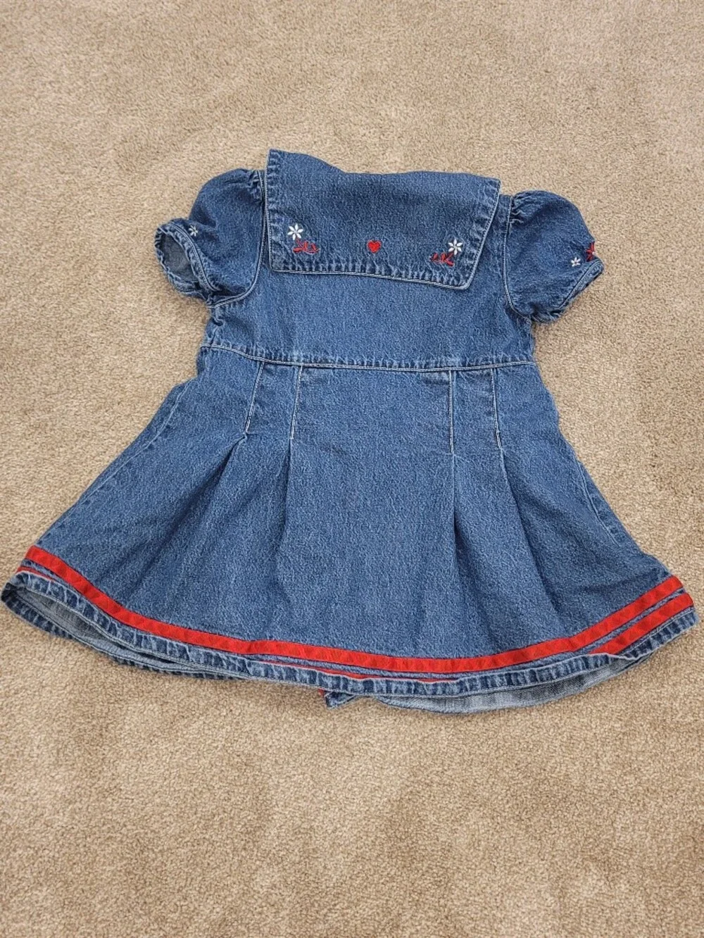 Vintage Faded Glory Girl Cotton Jean Dress Size 3T